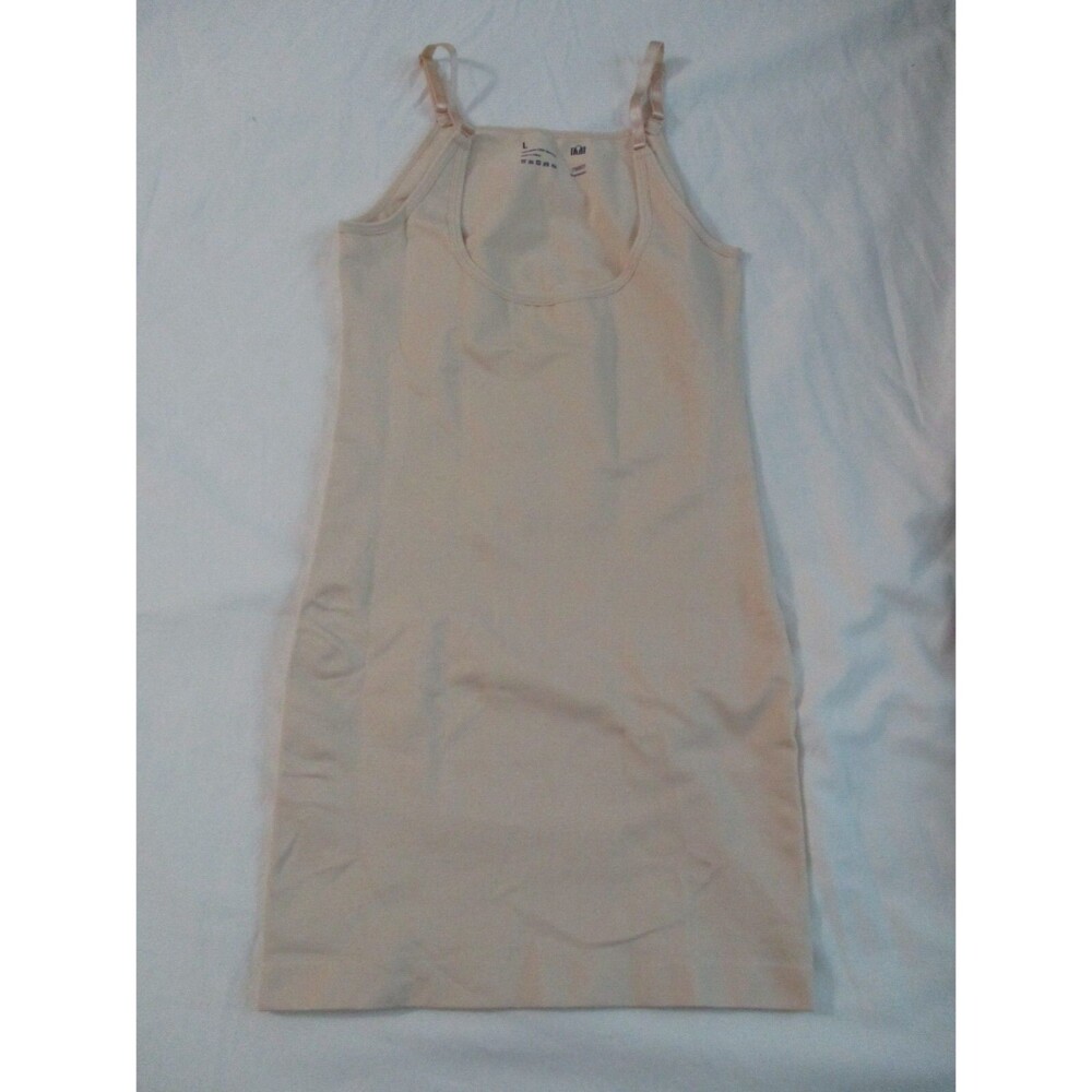 Empetua by Shapermint Womens Sz L Essentials Open Bust Shaper Slip Dress 73007